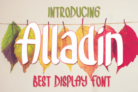Alladin Display Font for Handmade Creations