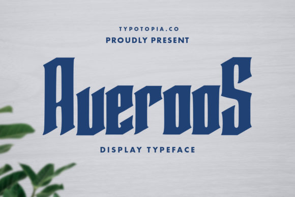 Averoos: A Bold Display Font for Impactful Branding