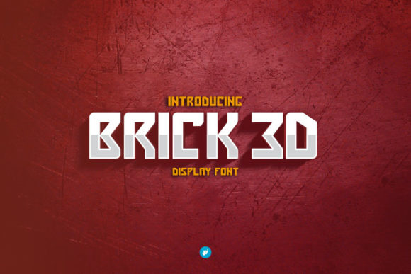 Brick 3D: A Bold Display Font for Branding and Design