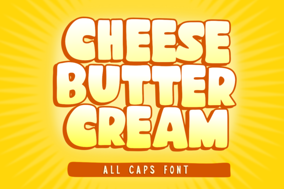 Cheese Butter Cream Font for Editorial Design