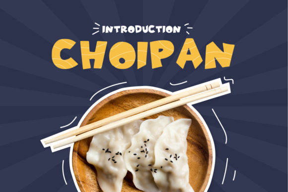 Choipan: A Cute Display Font for Food-Themed Branding