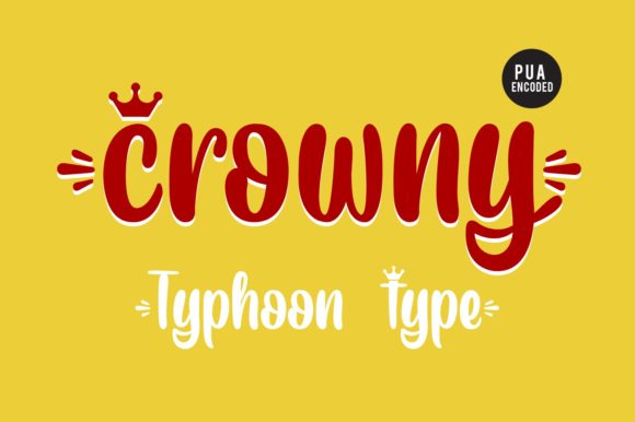 Crowny: A Fun Display Font for Bold Branding