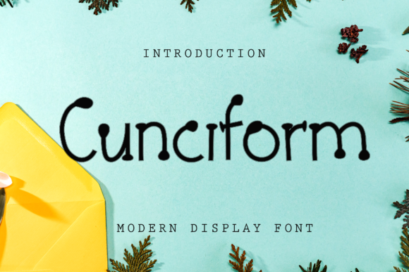 Cunciform: A Handcrafted Display Font for Creative Makers