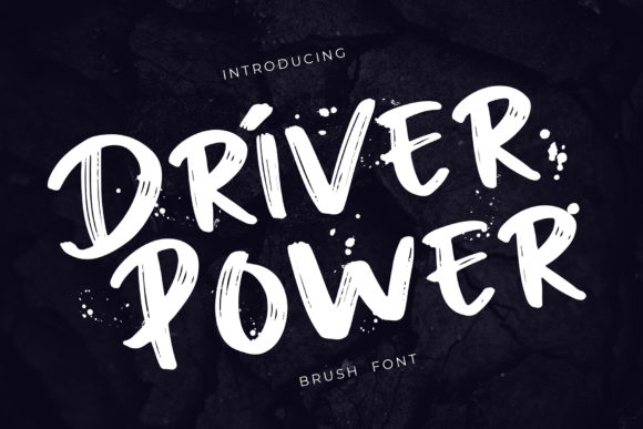 Driver Power: A Bold Display Font for Small Business Branding