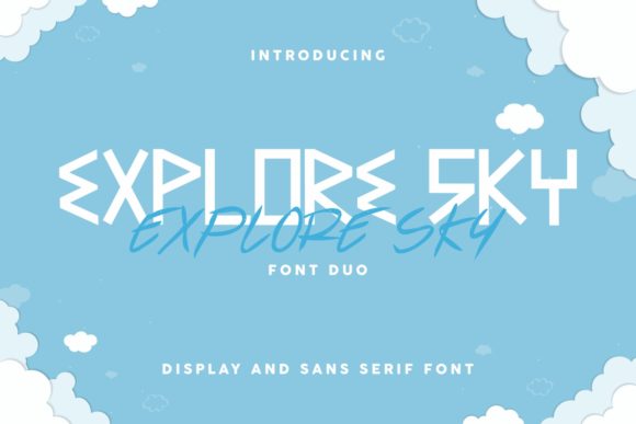 Explore Sky: A Display Font That Elevates Handmade Creations