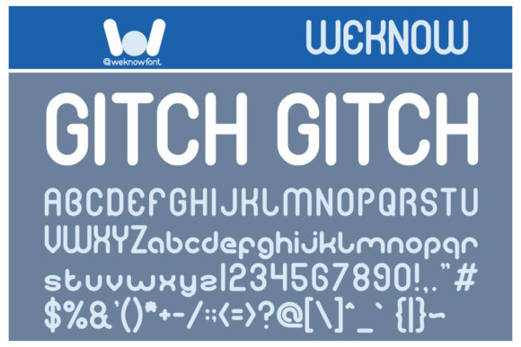 Gitch Gitch: A Modern Display Font for Future-Ready Design