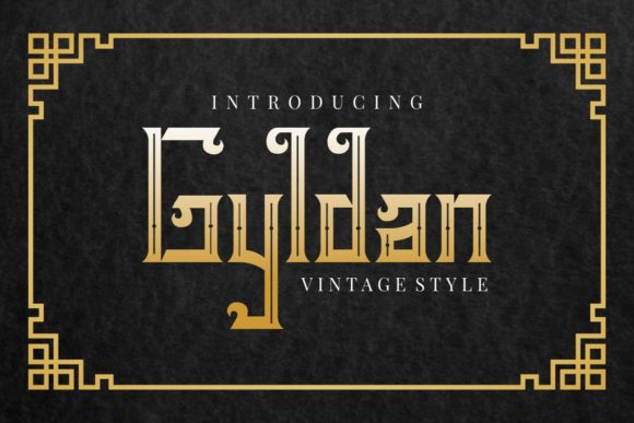 Gyldan: A Vintage Display Font for Handmade Creations