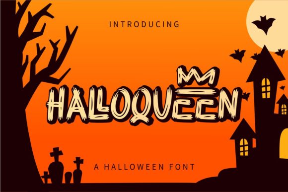 Halloqueen Font for Spooky Season Craft Projects