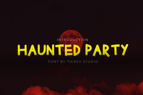 Haunted Party Font for Spooky Web Design