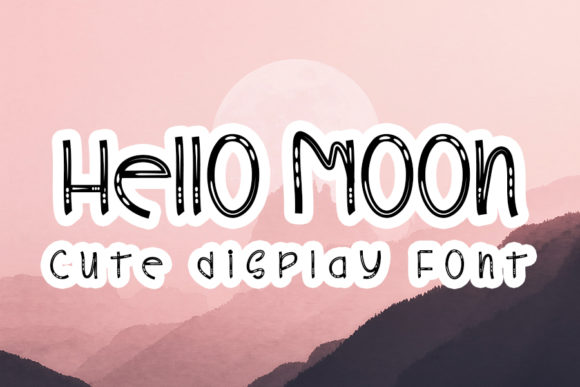 Hello Moon: A Sweet Display Font for Branding Magic