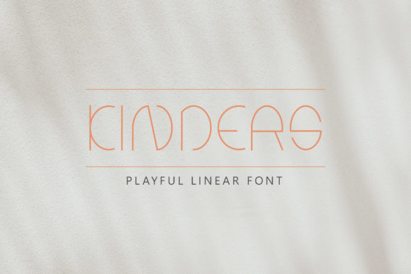 Kinders: A Stylish Display Font for Branding and Design