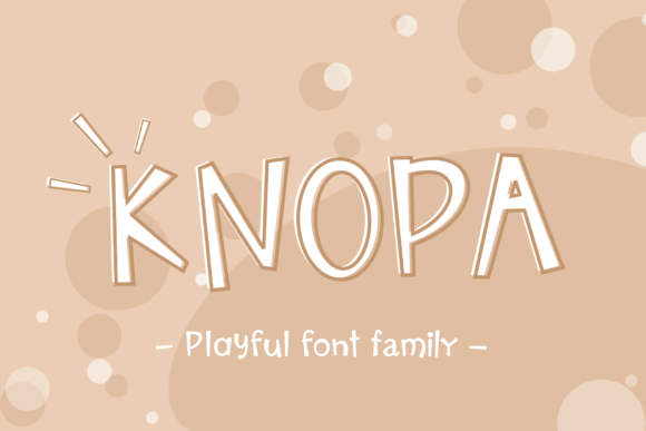 Knopa Font: A Quirky Display Font for Creative Projects