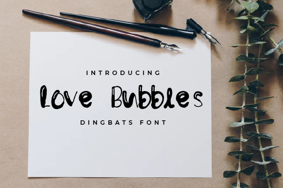 Love Bubbles: A Display Font for Playful Branding