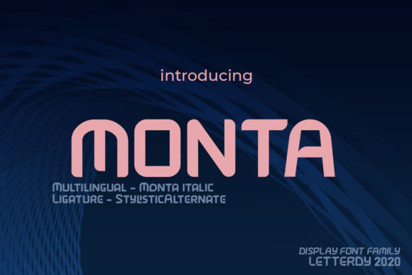 Monta: A Minimalist and Futuristic Display Font for Modern Branding