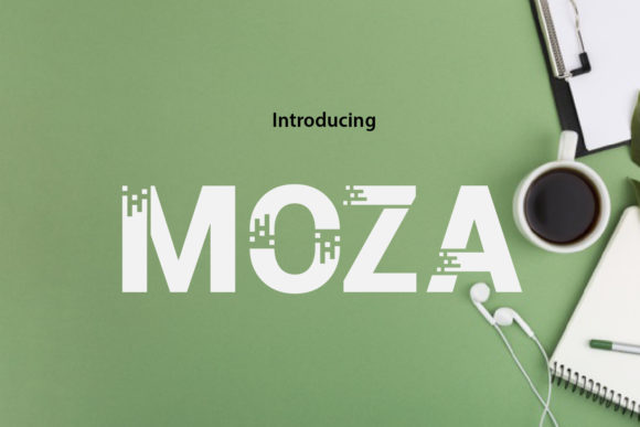 Moza: A Bold Display Font for Creative Branding