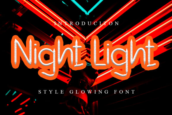 Night Light Display Font for Stylish Editorial Design