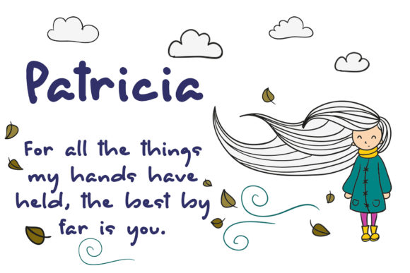 Patricia: A Friendly Display Font for Kids-Themed Branding