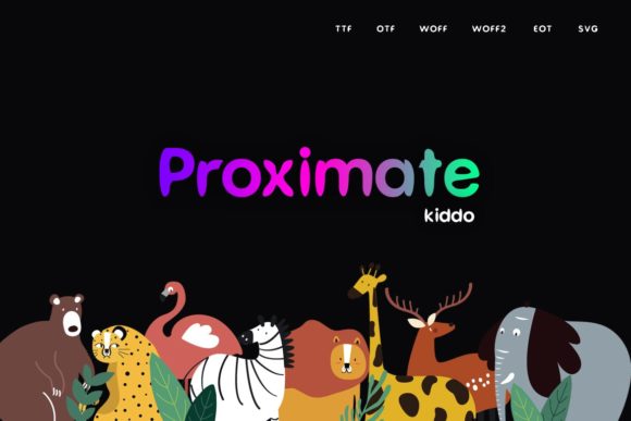 Proximate Kiddo: A Playful Font for Brighter Editorial Designs