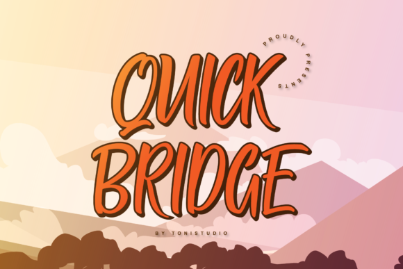 Quick Bridge: A Bold Display Font for Creative Makers