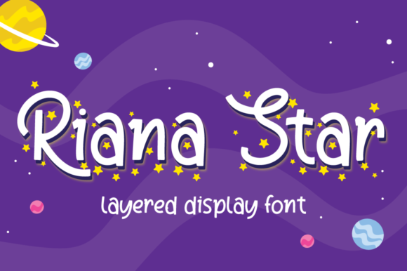 Riana Star: A Cursive Font for Joyful Branding