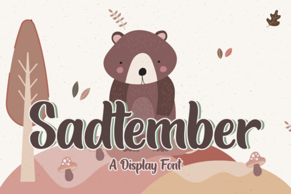 Sadtember: A Bold Display Font for Branding and Design