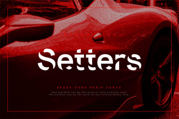 Setters: A Bold Display Font for Digital Creativity