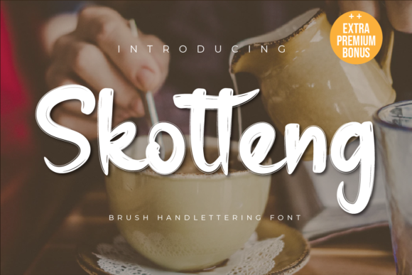 Skotteng: A Brushed Display Font for Elegant Campaign Design