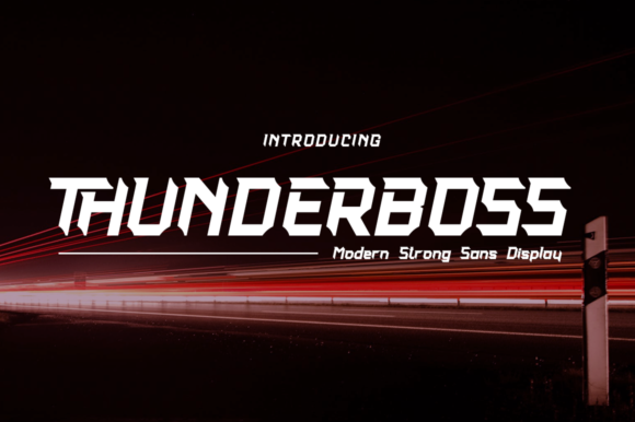 Thunderboss: A Modern Display Font for Bold Branding