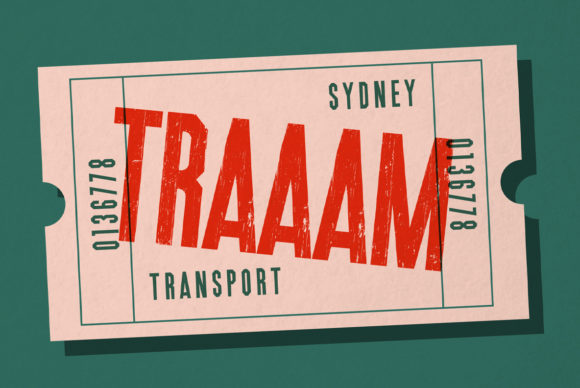 Traaam Display Font for Bold Web Design